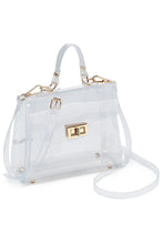 Load image into Gallery viewer, Stadium Clear Twist Lock Satchel Crossbody Bag Game Day
