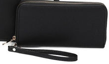 Load image into Gallery viewer, Black Wallet WITH Wristlet
