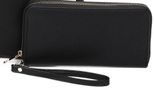 Black Wallet WITH Wristlet