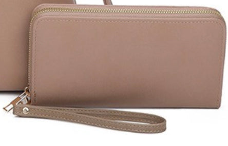 Taupe Wallet WITH Wristlet