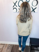 Load image into Gallery viewer, Khaki Twisted Ribbed Design Sweater
