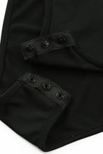 Load image into Gallery viewer, Black One Shoulder Fringed Bodysuit
