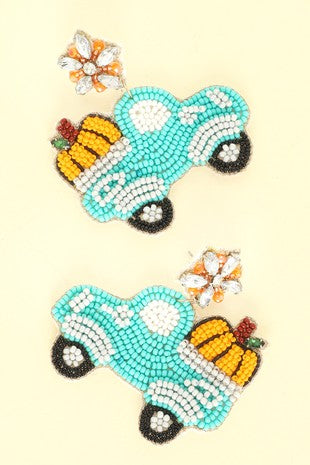 Pumpkin Truck Earrings
