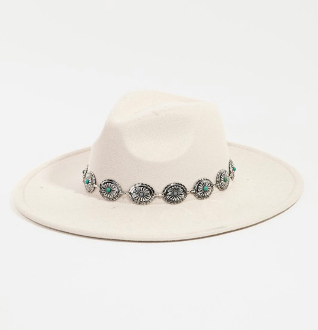 Western Concho Chain Hat