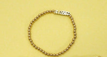Load image into Gallery viewer, BLESSED Beaded Gold Stretch Bracelet
