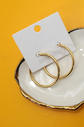 Gold Colored Hoops