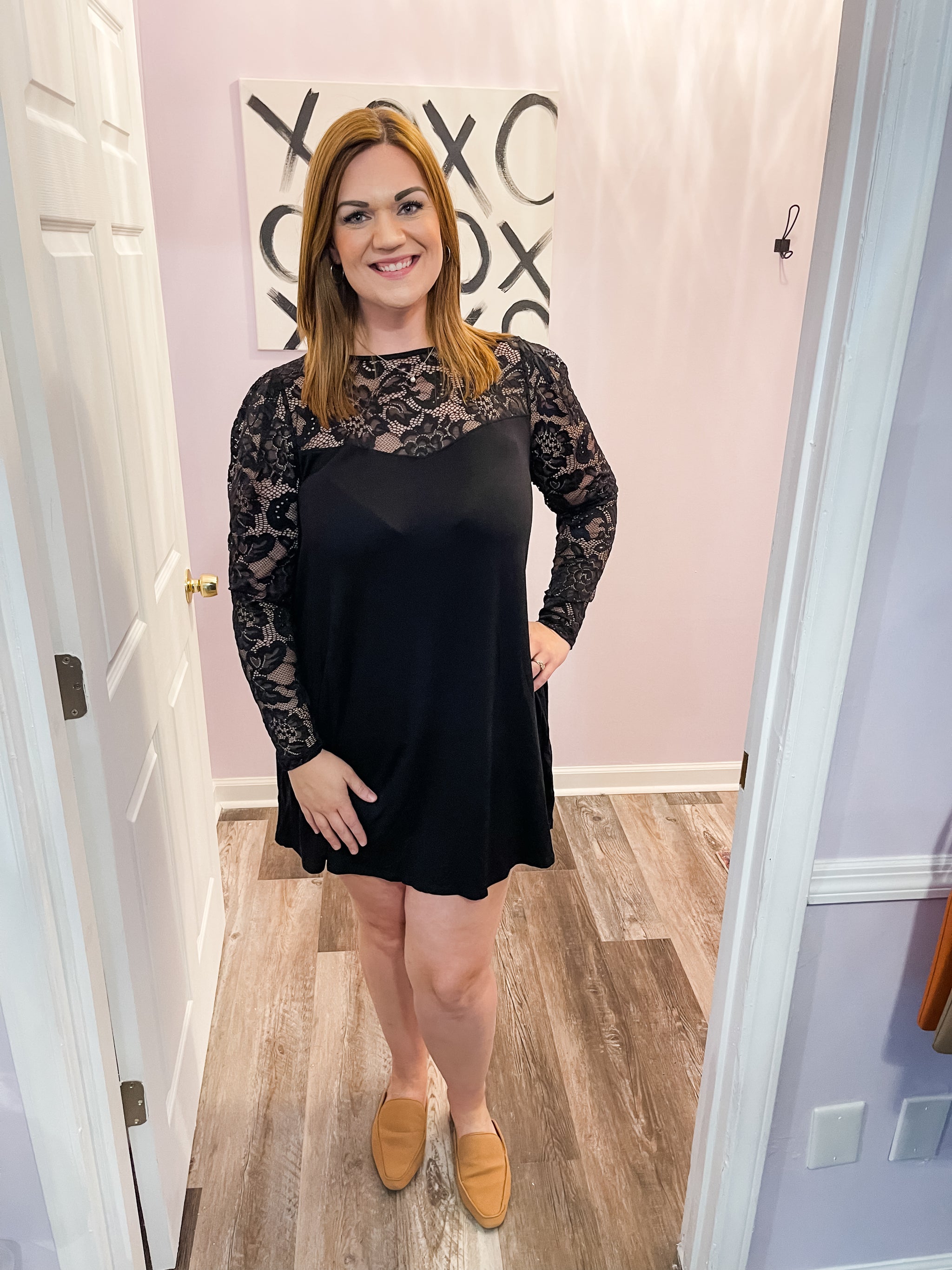 Plus Size Floral Mesh Sleeve Dress – Saluda Rose Boutique
