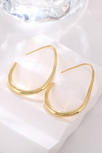 Load image into Gallery viewer, Large Gold Teardrop Hoops
