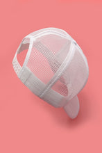 Load image into Gallery viewer, White &amp; Pink Out Of Office Trucker Hat
