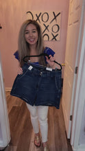 Load and play video in Gallery viewer, JUDY BLUE Plus Size High Waist Double Button Jean Shorts (Sizes: 1XL-3XL)
