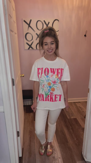 Flower Market Graphic T-Shirt