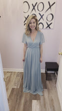 Load and play video in Gallery viewer, Light Sage Swiss Dot Maxi Dress
