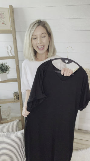 Plus Size Black Maxi Dress