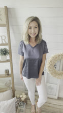 Load and play video in Gallery viewer, Silky Feeling Short Sleeve Top
