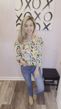 Load and play video in Gallery viewer, Multi Colored Abstract Long Sleeve Top
