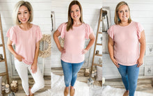 Load image into Gallery viewer, Ruffled &amp; Ribbed Knitted Top
