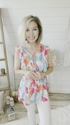 Color Me Bright Lightweight Flowy Top