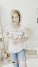 Load and play video in Gallery viewer, Floral and Striped Top
