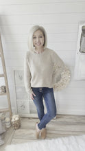 Load and play video in Gallery viewer, Suede Elbow Patched Sweater
