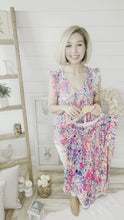 Load and play video in Gallery viewer, Babydoll V Neck Floral Print Lilly Inspired Ruffled Top
