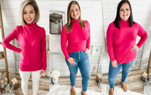 Load image into Gallery viewer, Hot Pink Turtleneck
