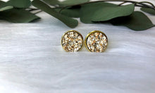 Load image into Gallery viewer, Gold Druzy Earrings
