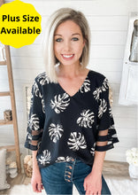 Load image into Gallery viewer, Palm Leaf Top With Mesh Sleeves

