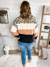 Load image into Gallery viewer, Leopard Colorblock Sweater
