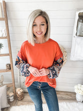 Load image into Gallery viewer, Floral Bubble Sleeve Top
