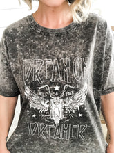 Load image into Gallery viewer, Dream On Dreamer Graphic Distressed T-Shirt
