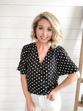 Load image into Gallery viewer, Polka Dot Bodysuit Top
