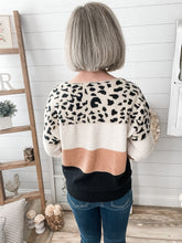 Load image into Gallery viewer, Leopard Colorblock Sweater

