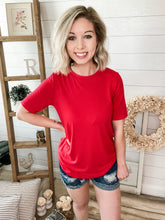 Load image into Gallery viewer, Stretchy Medium Wash Distressed Rolled Hem Denim Shorts
