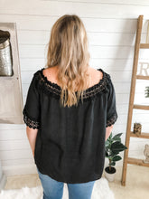 Load image into Gallery viewer, Plus Size Crochet Lace Trim Top
