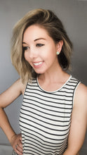 Load image into Gallery viewer, Mint Golden Chip Earrings With Golden Colored Flakes
