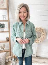 Load image into Gallery viewer, Corduroy Feeling Buttoned Down Long Sleeve Top
