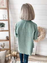 Load image into Gallery viewer, Corduroy Feeling Buttoned Down Long Sleeve Top
