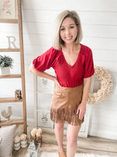 Load image into Gallery viewer, Brown Tassel Mini Skirt
