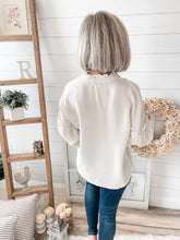 Load image into Gallery viewer, Cream Long Sleeve Cupro Top

