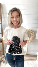 Load image into Gallery viewer, Charcoal Grey Leopard Print Pom Pom Beanie
