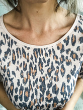 Load image into Gallery viewer, Faded Leopard Raw NO HEM Top
