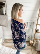Load image into Gallery viewer, Floral Kimono Cardigan
