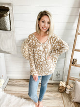 Load image into Gallery viewer, Taupe Leopard Print Sweater

