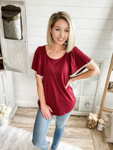 Load image into Gallery viewer, Lace Hem Sleeve Top
