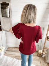 Load image into Gallery viewer, Lace Hem Sleeve Top
