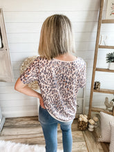 Load image into Gallery viewer, Faded Leopard Raw NO HEM T-Shirt
