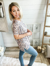 Load image into Gallery viewer, Faded Leopard Raw NO HEM T-Shirt

