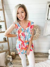 Load image into Gallery viewer, Color Me Bright Lightweight Flowy Top
