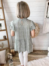 Load image into Gallery viewer, Cheetah Spotted Ruffled Sleeve Babydoll Top
