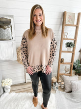 Load image into Gallery viewer, Leopard Print Side Slit Sweater
